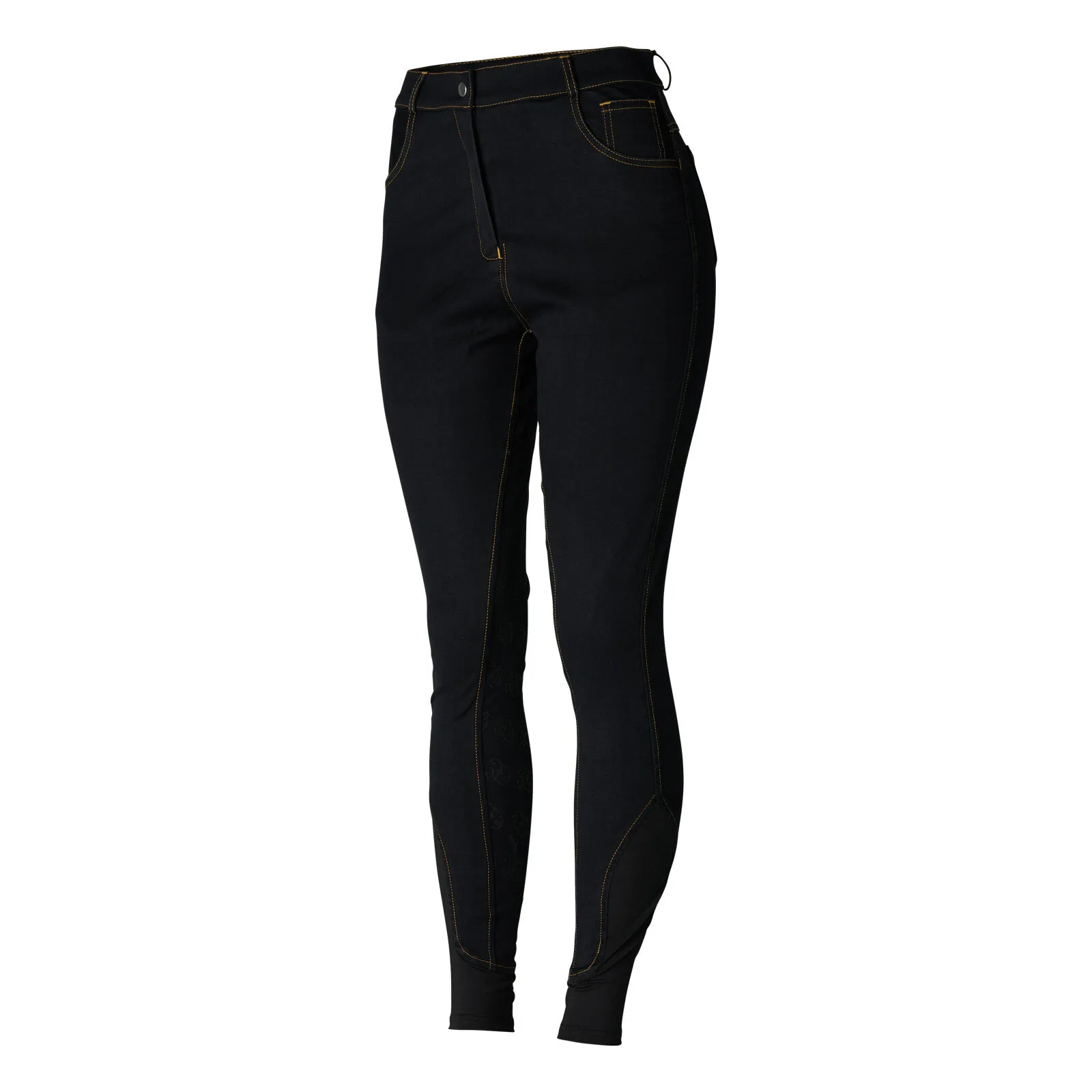 Horze Pantalonesde Montar Vaqueros con Cintura Alta y Asiento Completo para Mujer