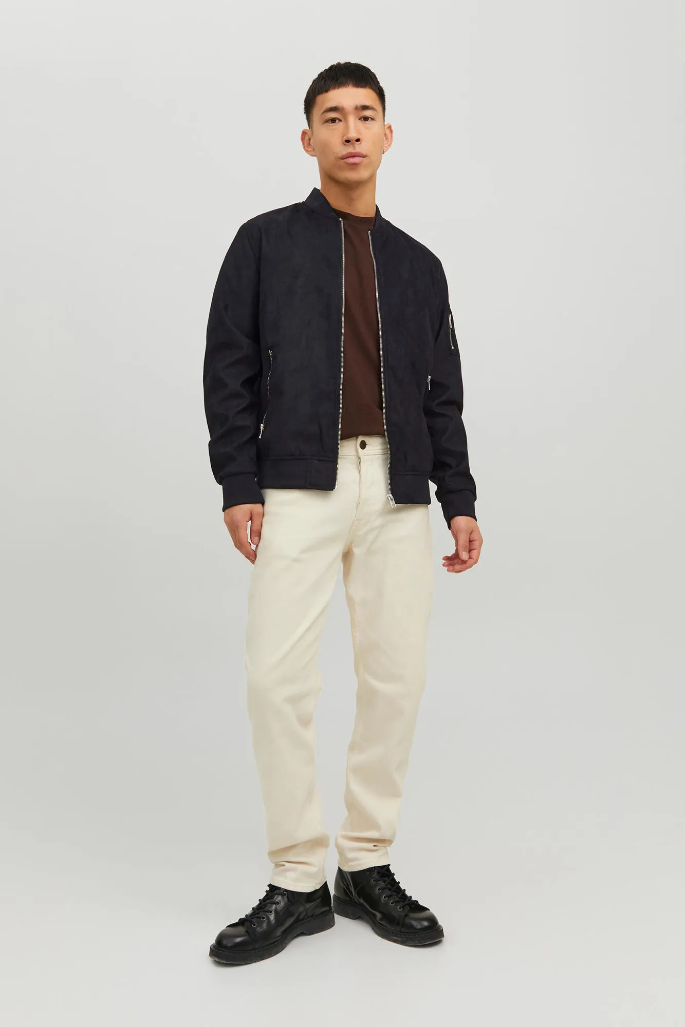 Jack & Jones Chaqueta bomber efecto piel
