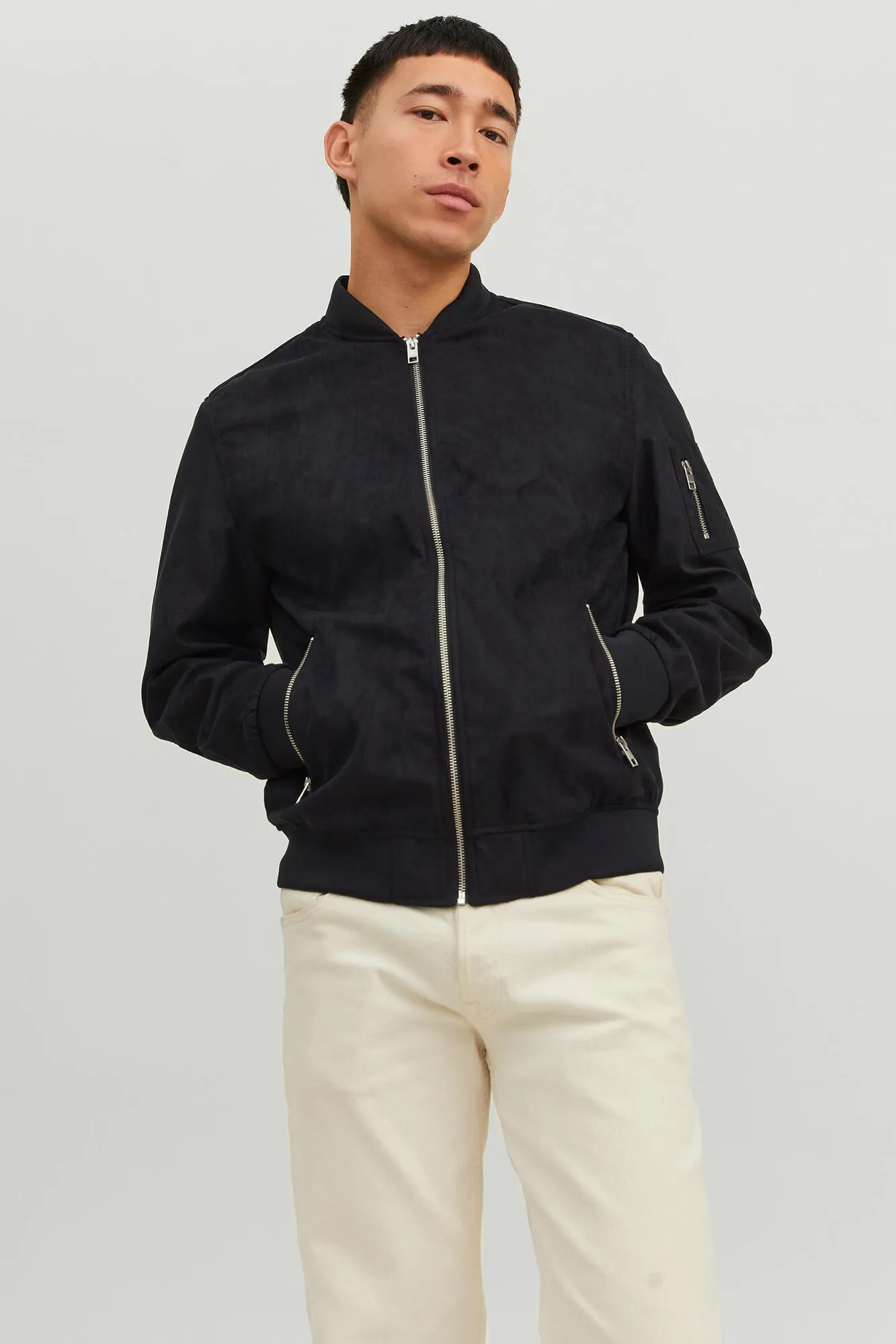Jack & Jones Chaqueta bomber efecto piel