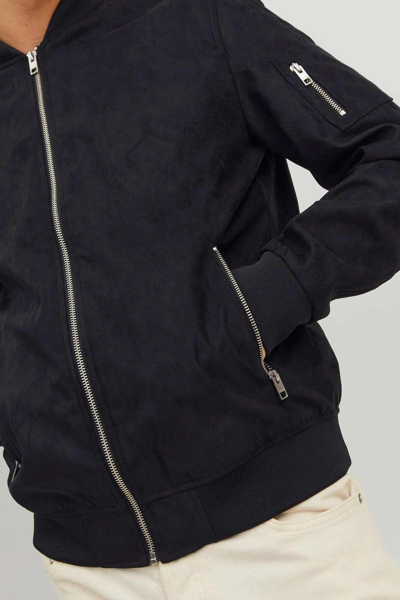 Jack & Jones Chaqueta bomber efecto piel
