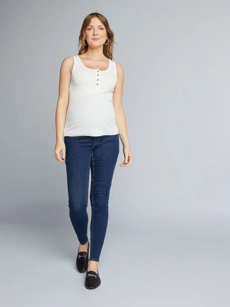 JEGGING PREMAMá CON BANDA  AZUL