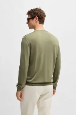 Jersey regular fit de lana, seda y cashmere