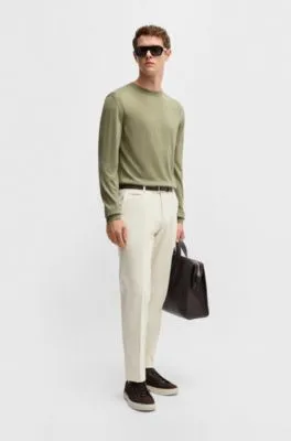Jersey regular fit de lana, seda y cashmere