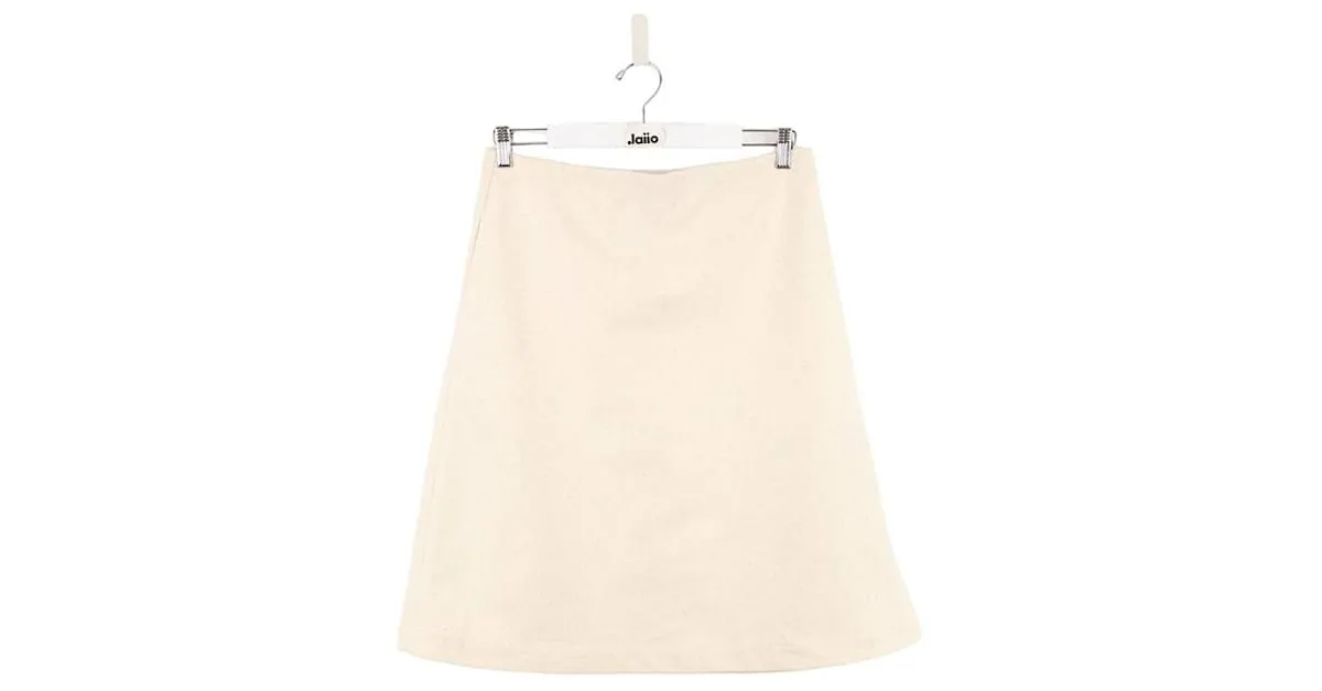 Jil Sander Falda de lana Blanco 