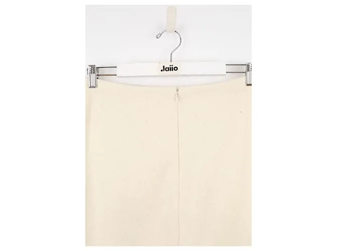 Jil Sander Falda de lana Blanco 