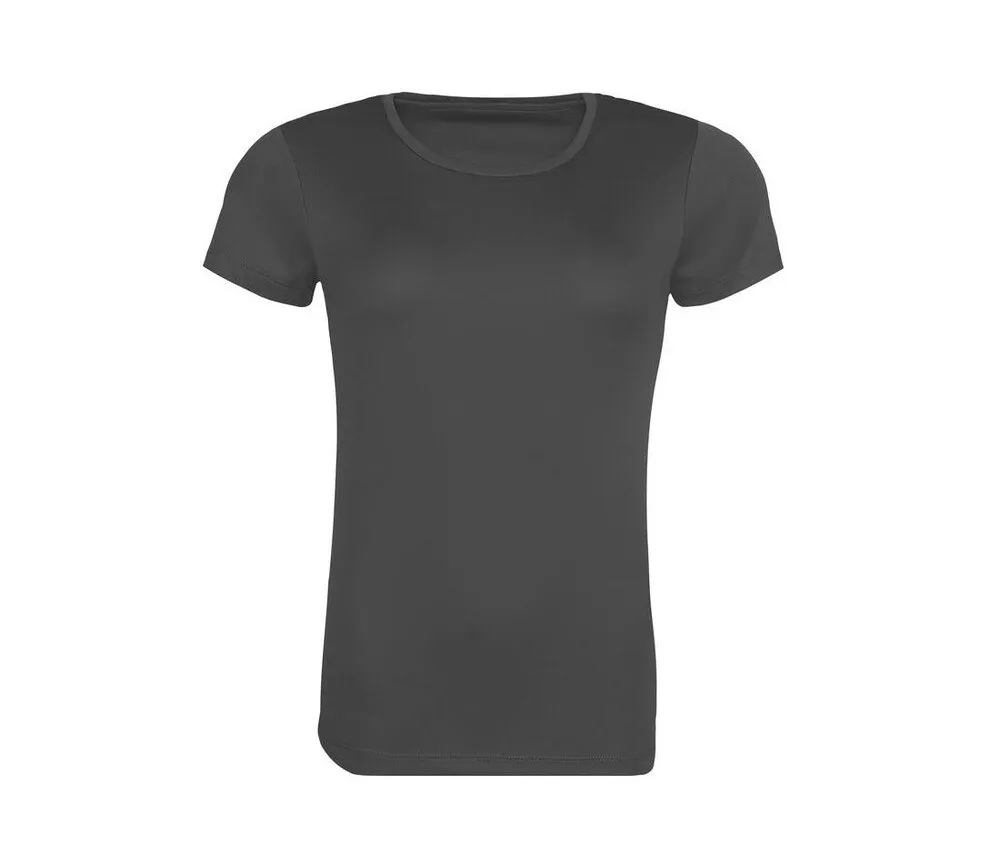 JUST COOL JC205  WOMEN'S RECYCLED COOL T  CHARCOAL
