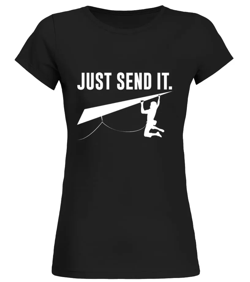 JUST SEND IT CLIMBING Camiseta cuello redondo Mujer