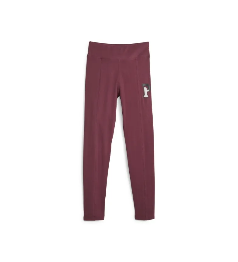 Leggings de talle alto Squad granate