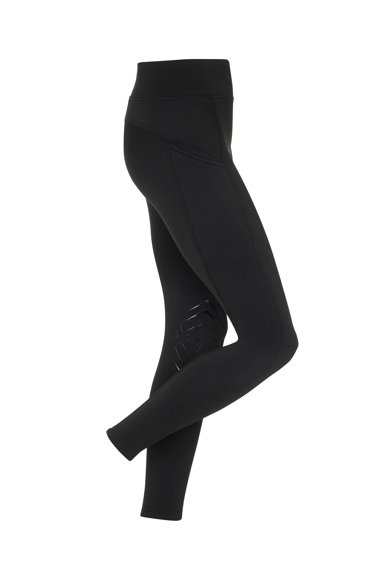 LeMieux Pantalones de Montar Cepillados Pull On con Refuerzo de Rodilla para Mujer