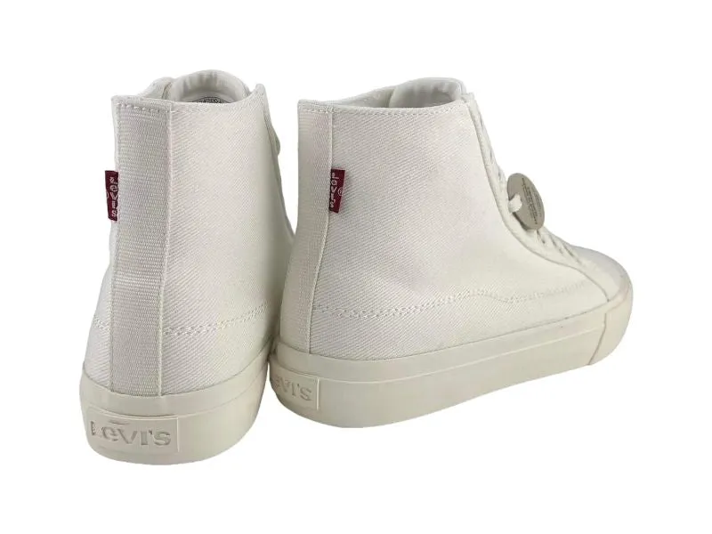 Levi’s | Botines básicos altos blancos unisex con cordones Decon