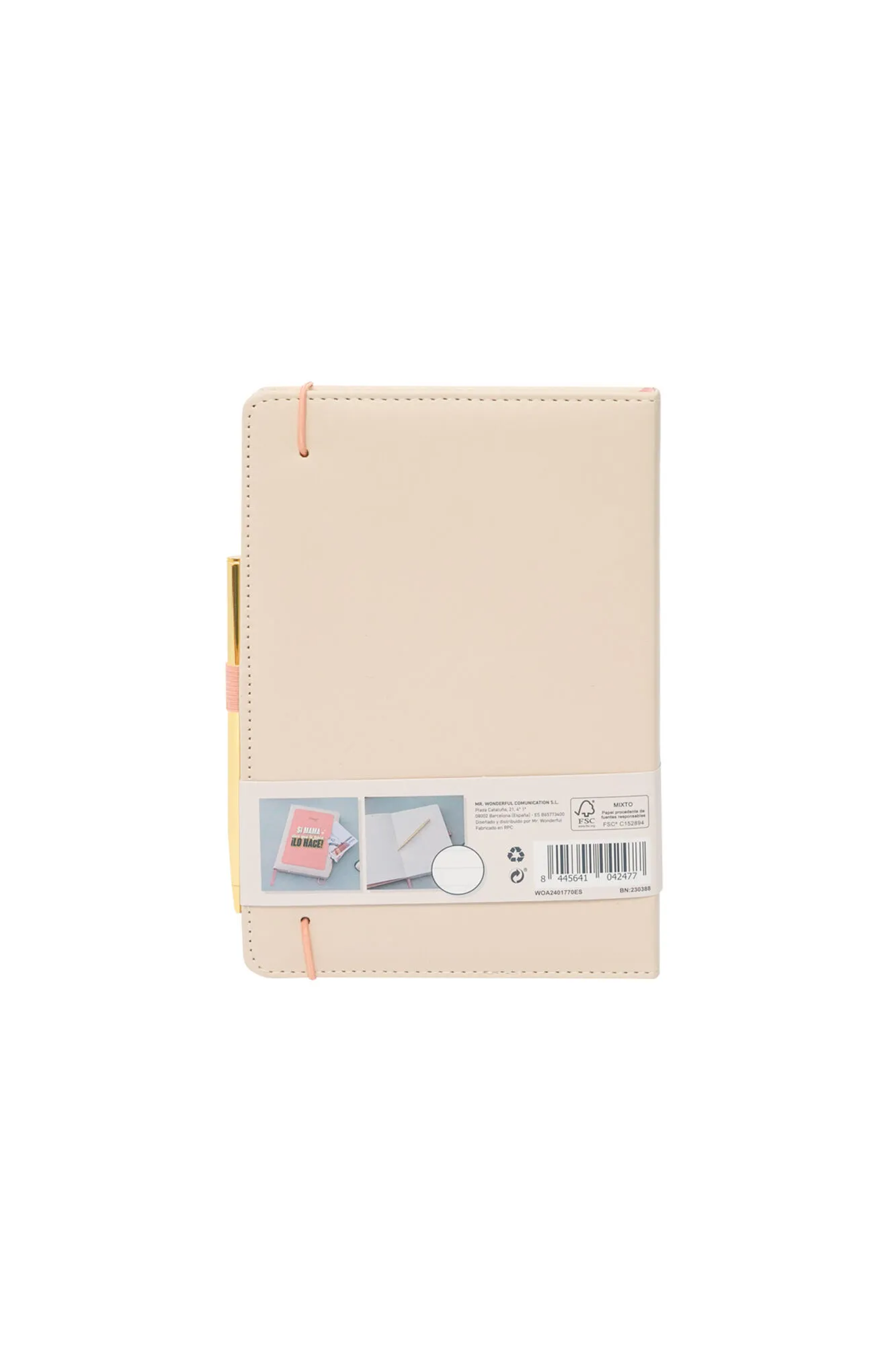 Libreta con bolsillo