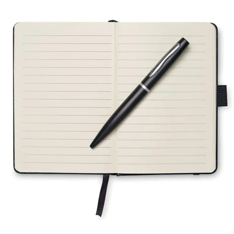 Libreta personalizable A6 con bolígrafo Notalux