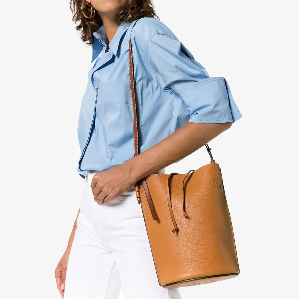 Loewe Bolso Gate Bucket Camel