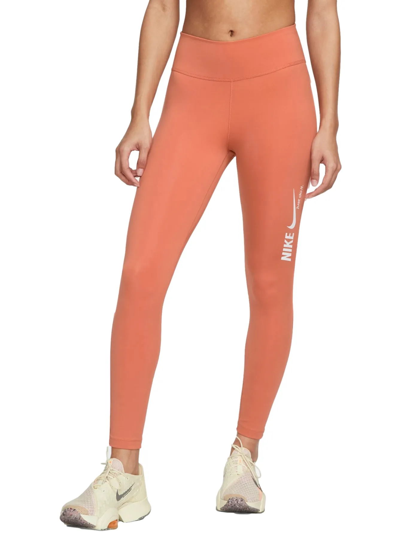 Mallas Nike Mid Rise Dri Fit Para Mujer