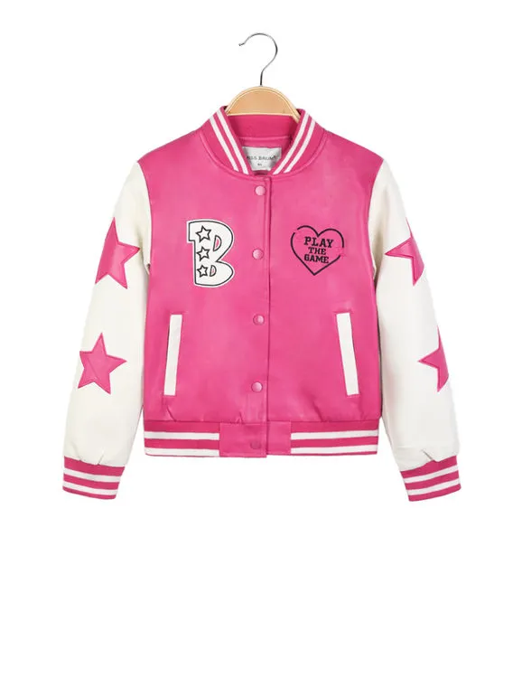 Mec Girl Cazadora bomber efecto piel para niña