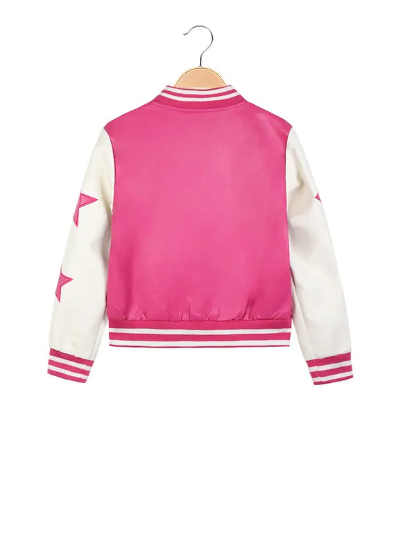 Mec Girl Cazadora bomber efecto piel para niña