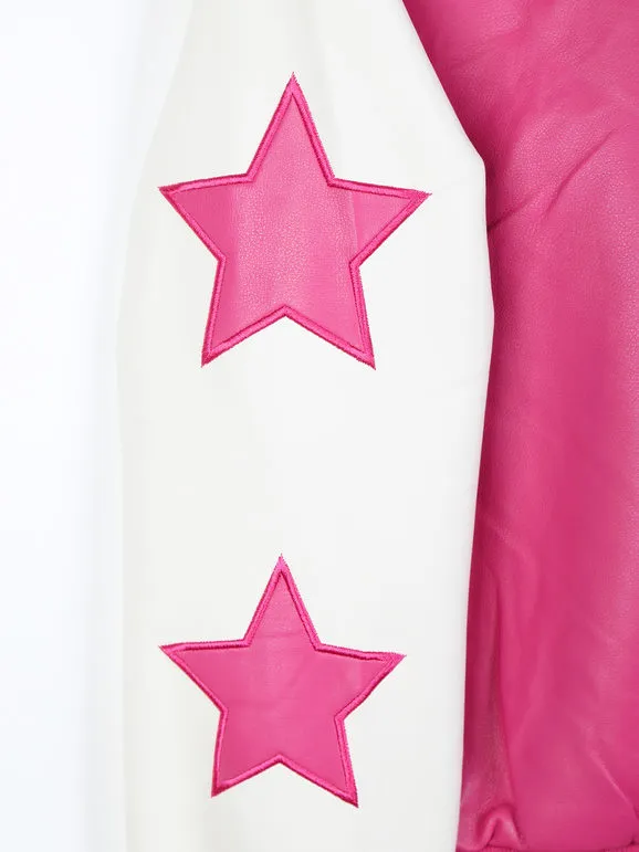 Mec Girl Cazadora bomber efecto piel para niña