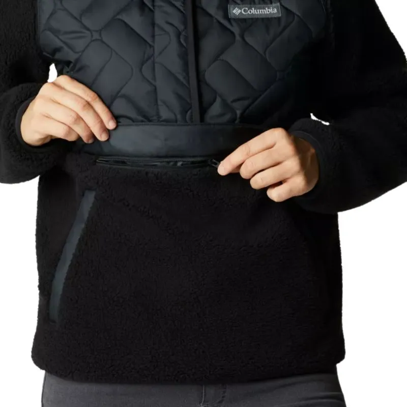 Media cremallera polar Columbia Sweet View (negro) Mujer