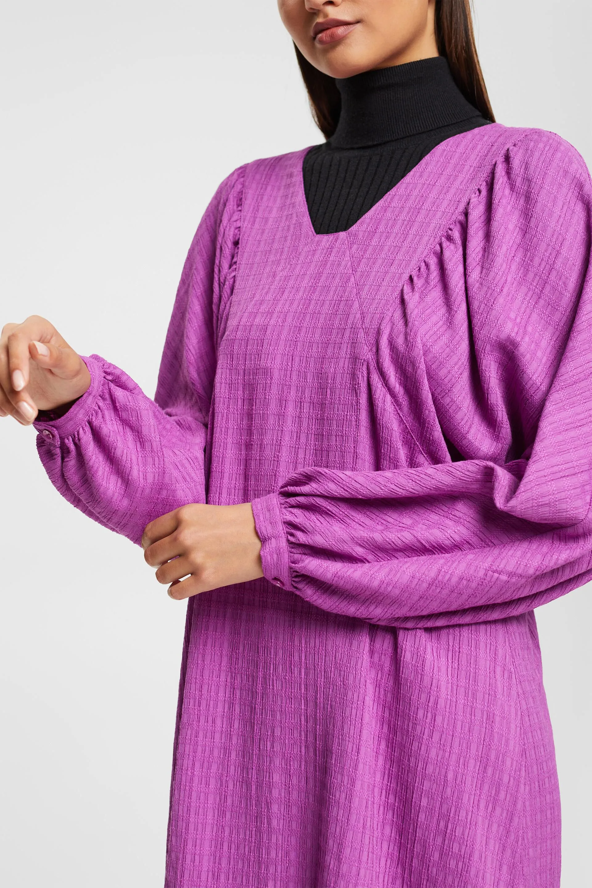 Minivestido con textura