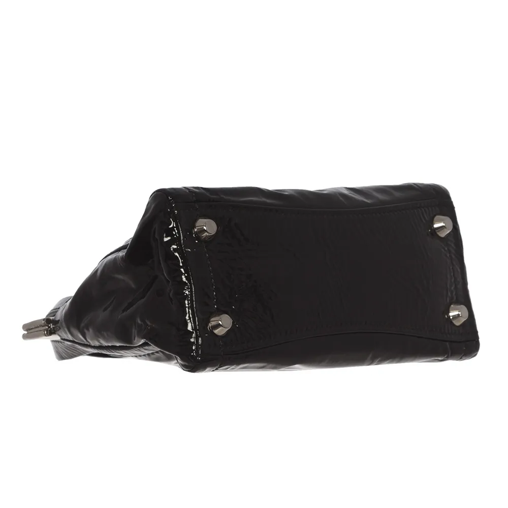 Miu Miu Bolso Turnlock Charol Negro