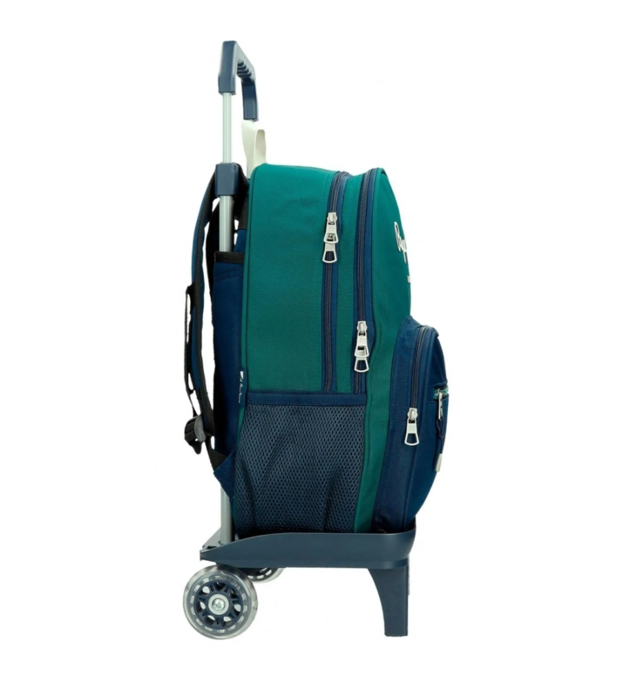 Mochila Ben 40 cm dos compartimentos con carro verde
