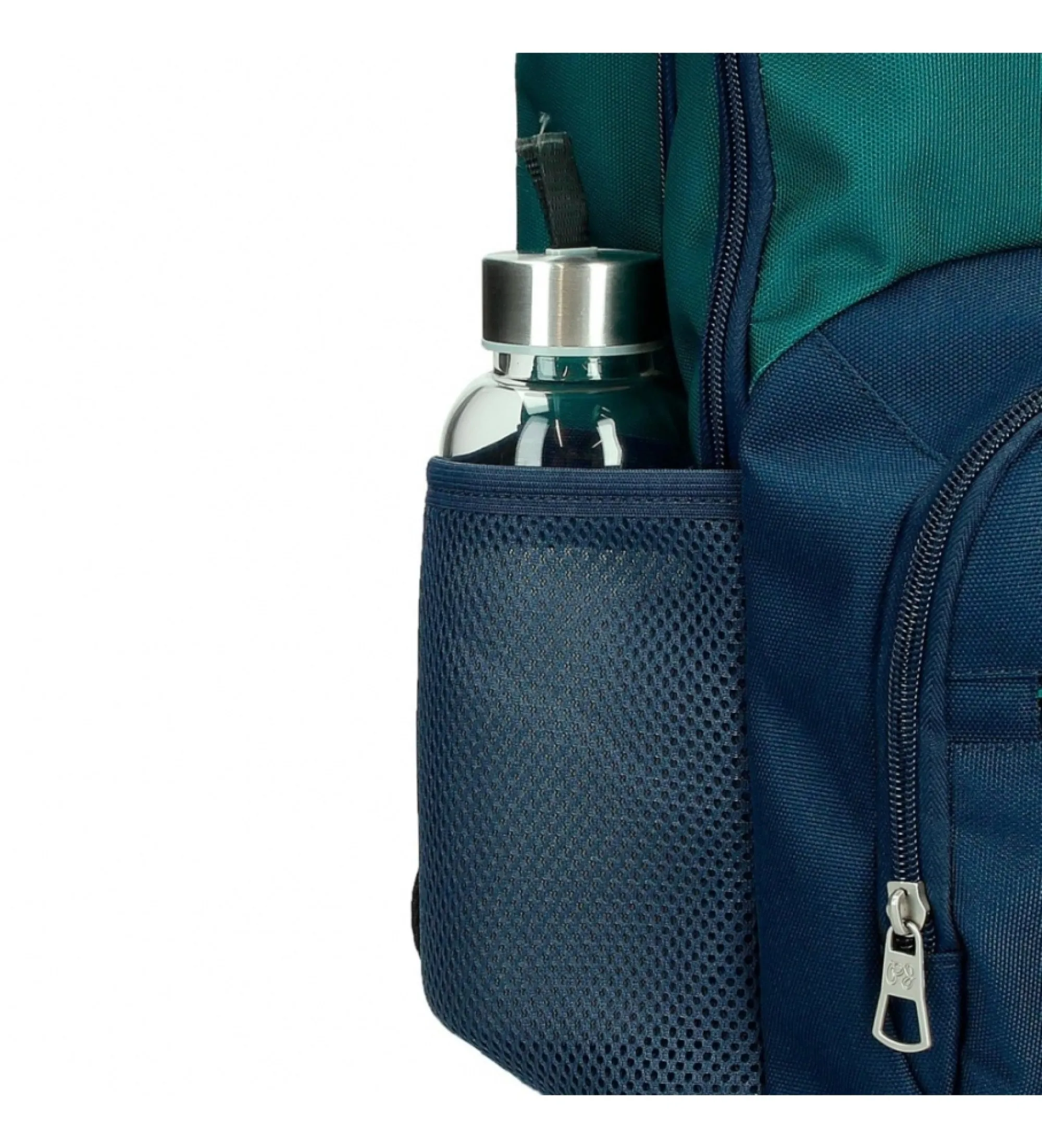 Mochila Ben 40 cm dos compartimentos con carro verde
