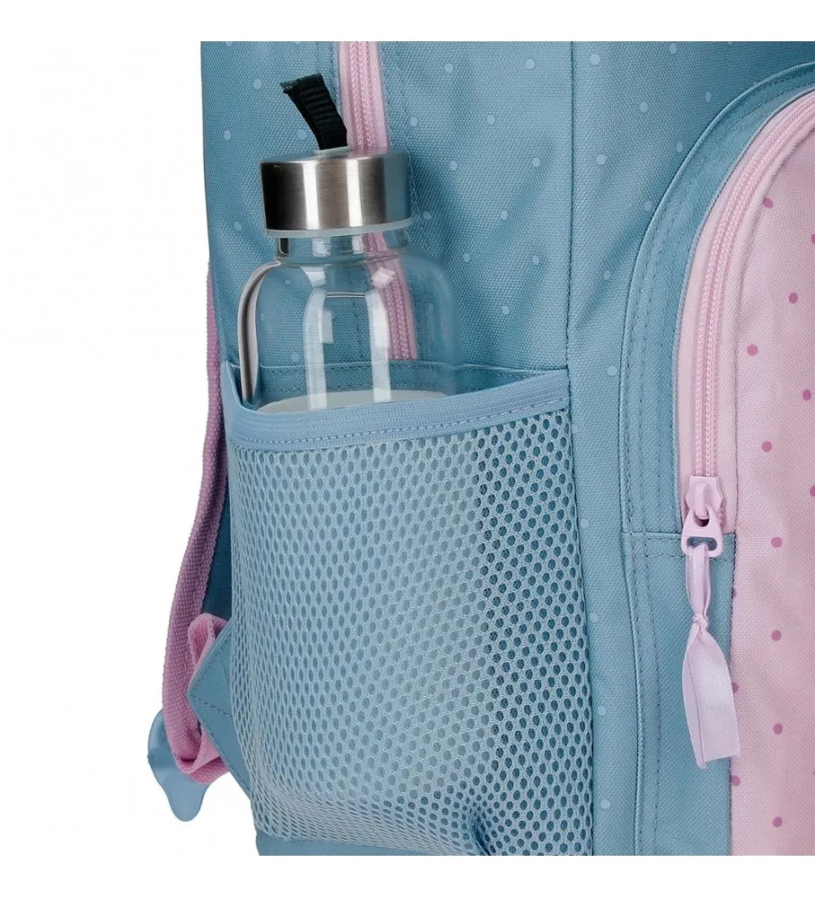 Mochila cm Roll Road Peace adaptable a carro 42 cm azul, rosa