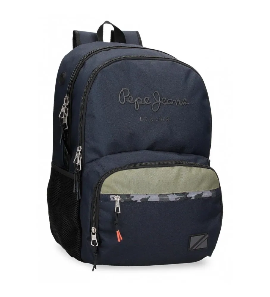 Mochila Cromwell dos compartimentos 45 cm adaptable a carro negro