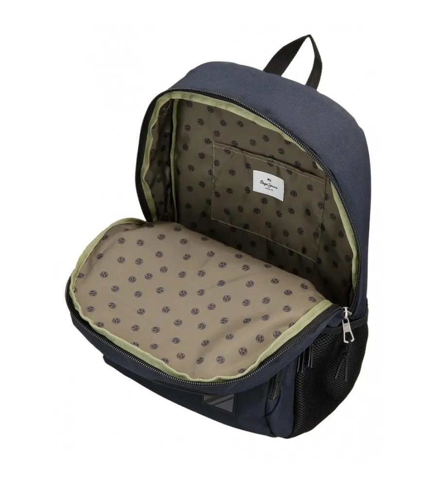 Mochila Cromwell dos compartimentos 45 cm adaptable a carro negro