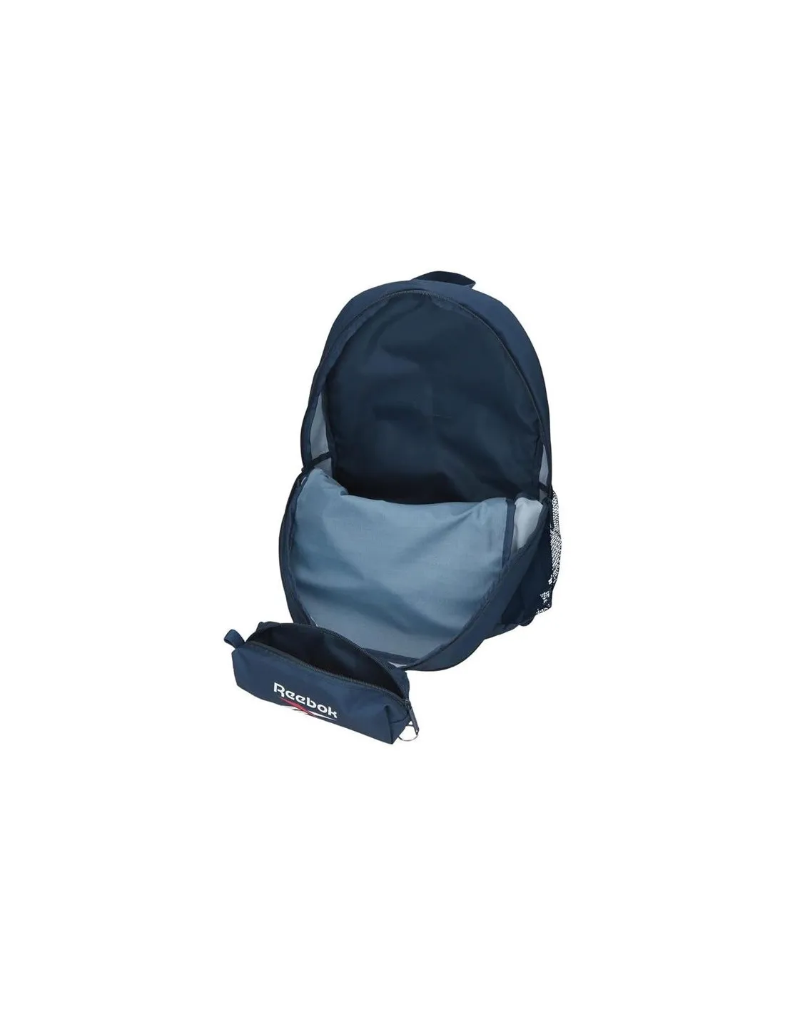 Mochila dos compartimentos Reebok Ashland + estuche 48 cm azul