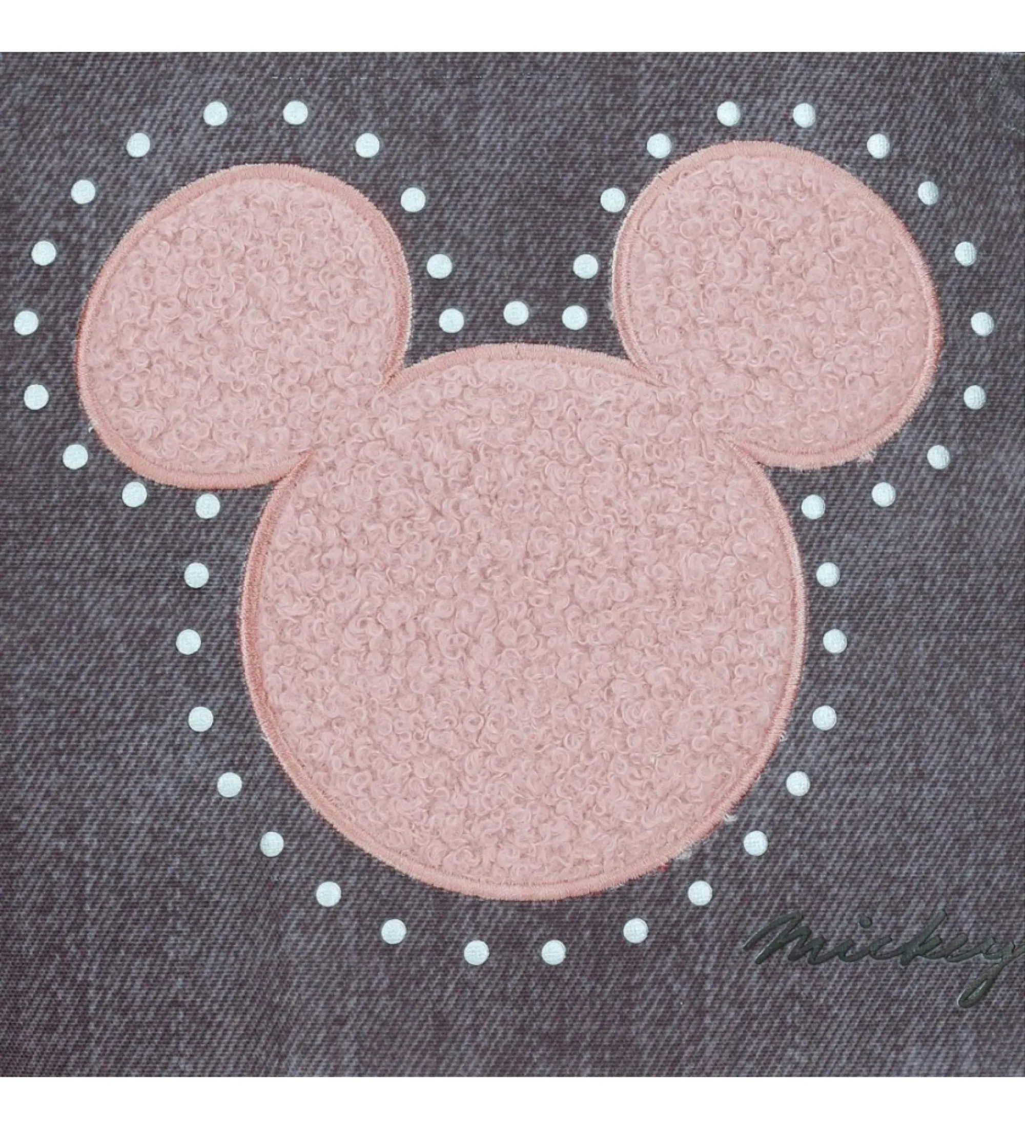Mochila escolar Mickey studs doble compartimento adaptable a carro antracita