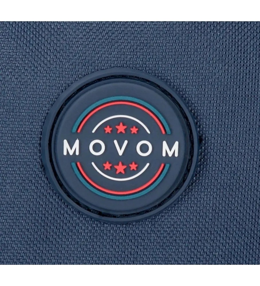 Mochila escolar Movom Free time adaptable dos compartimento 46 cm marino