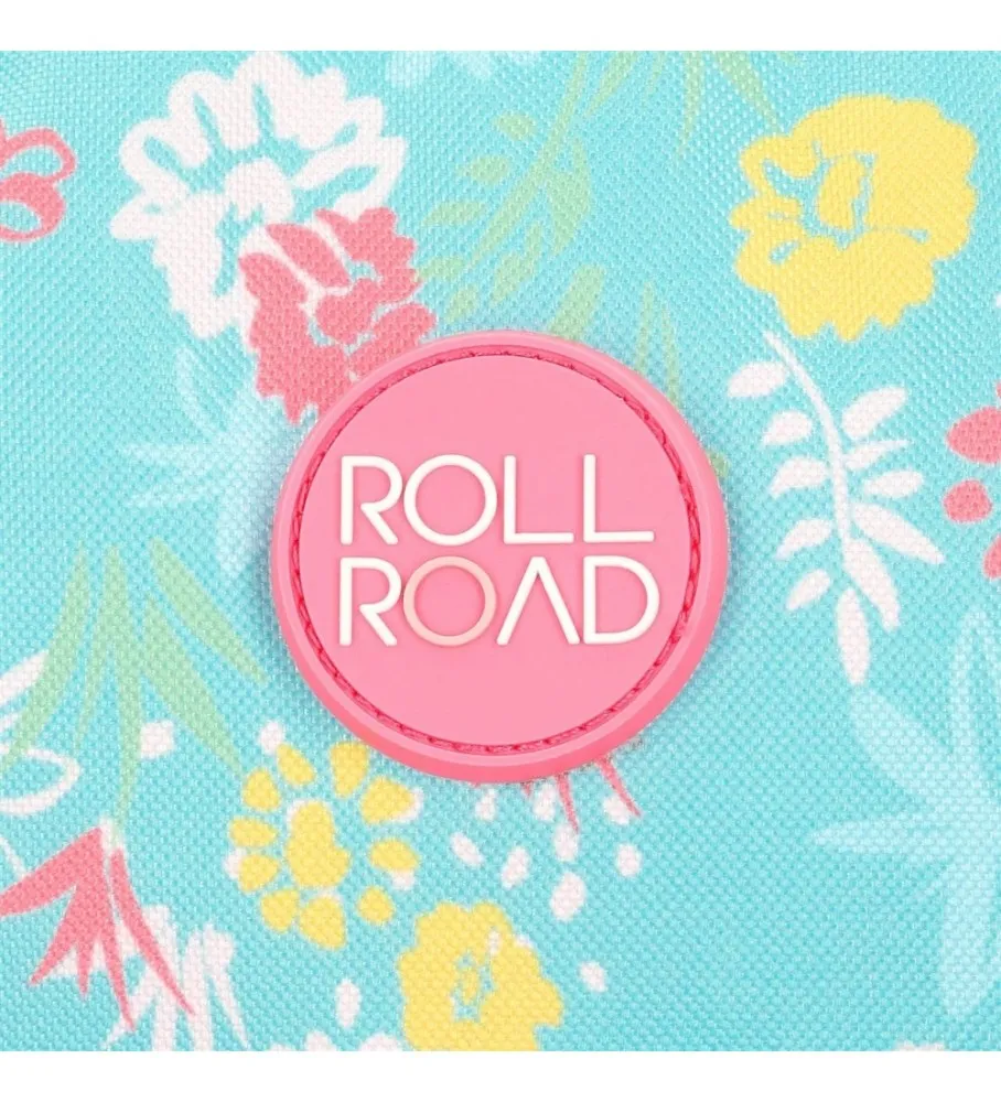 Mochila Escolar Roll Road My little Town Dos Compartimentos con carro rosa