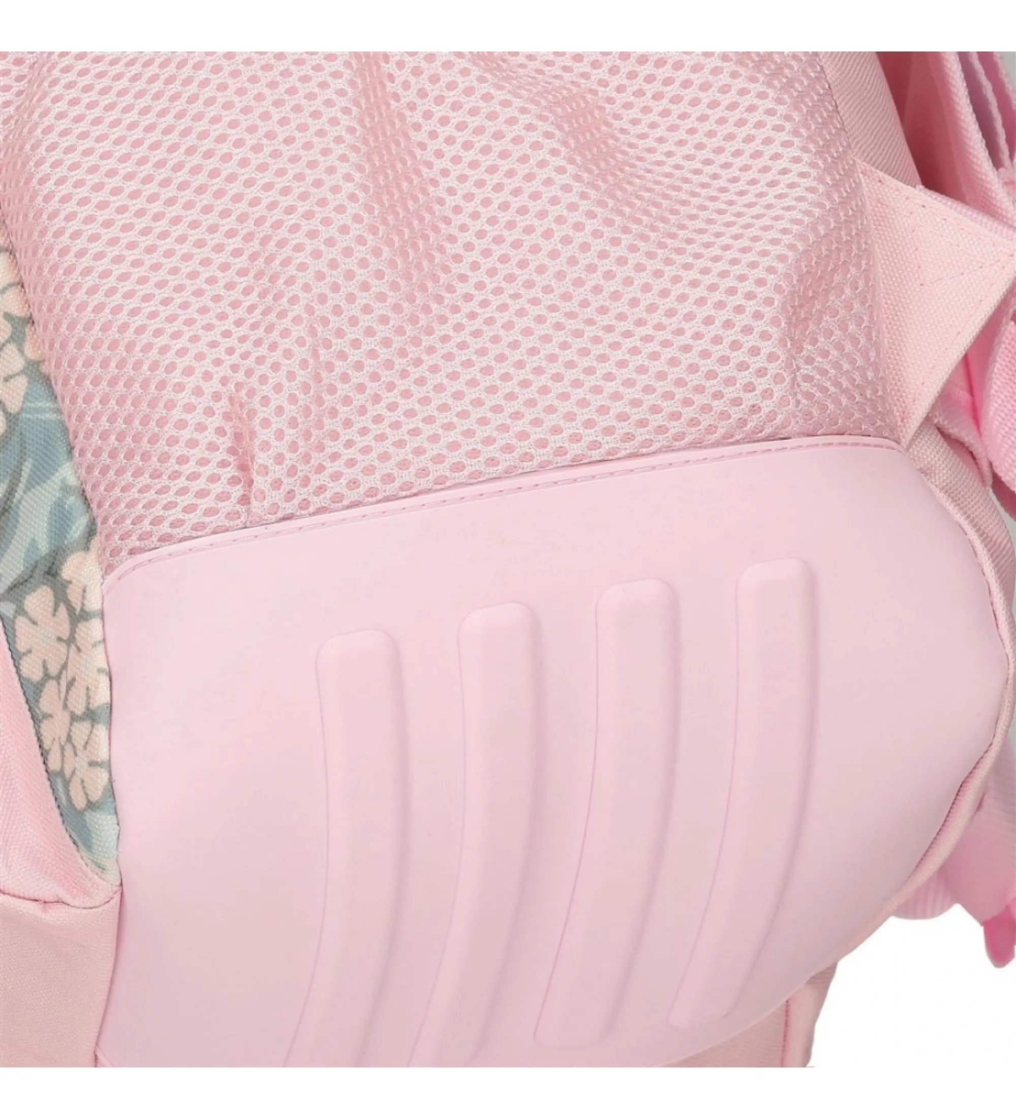 Mochila escolar Roll Road Spring is here dos compartimentos con carro rosa