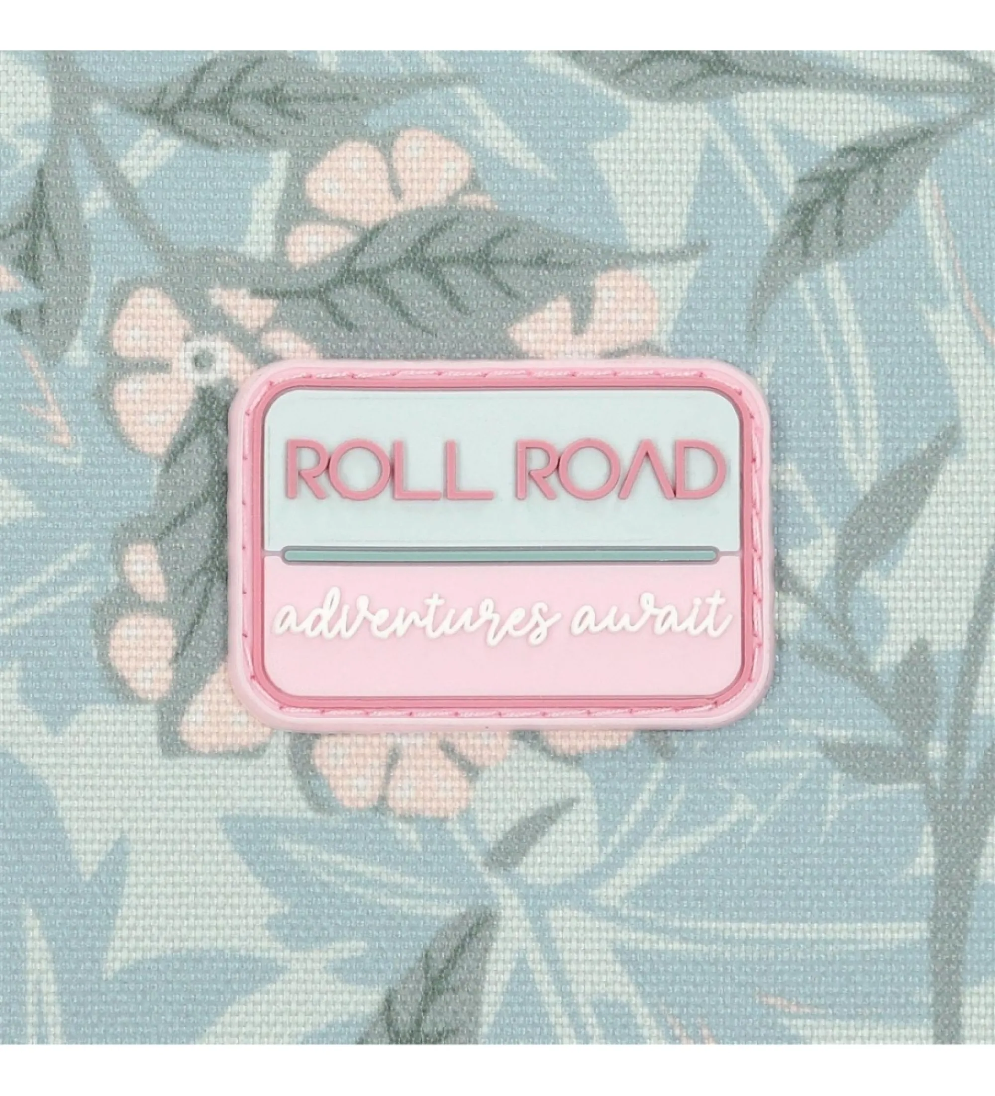 Mochila escolar Roll Road Spring is here dos compartimentos con carro rosa