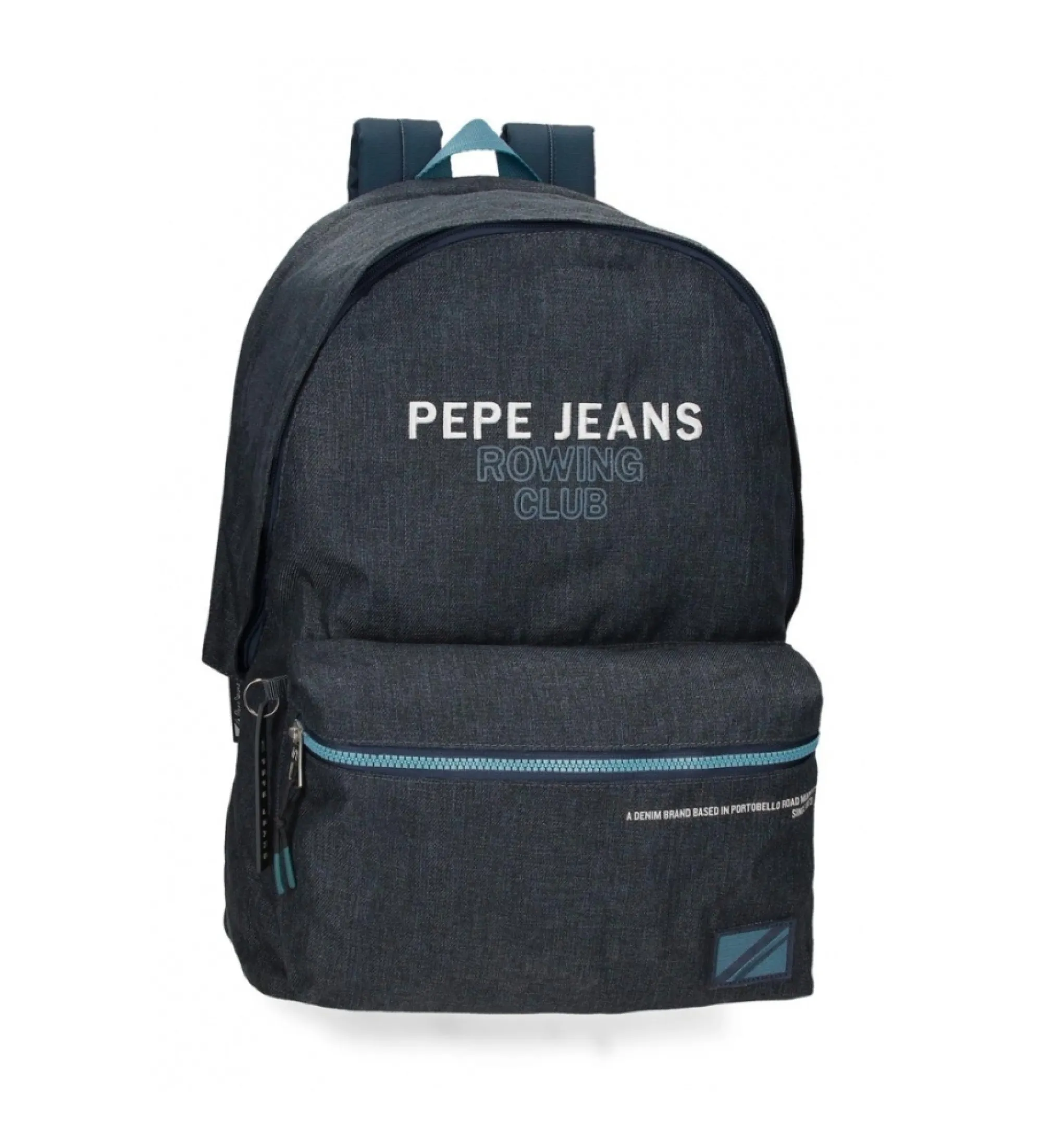 Mochila portaordenador Pepe Jeans Edmon dos compartimentos adaptable a carro marino