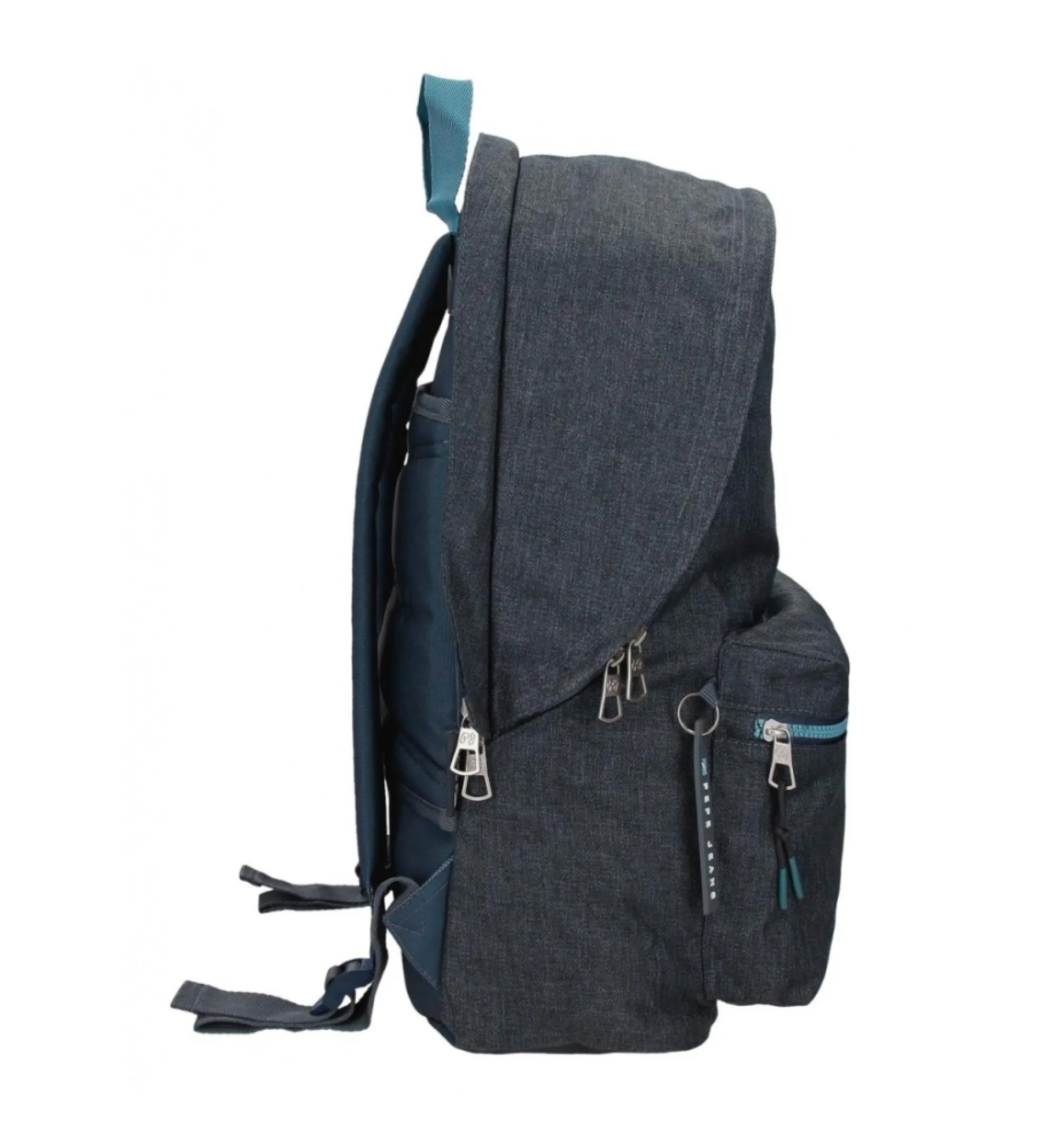 Mochila portaordenador Pepe Jeans Edmon dos compartimentos adaptable a carro marino