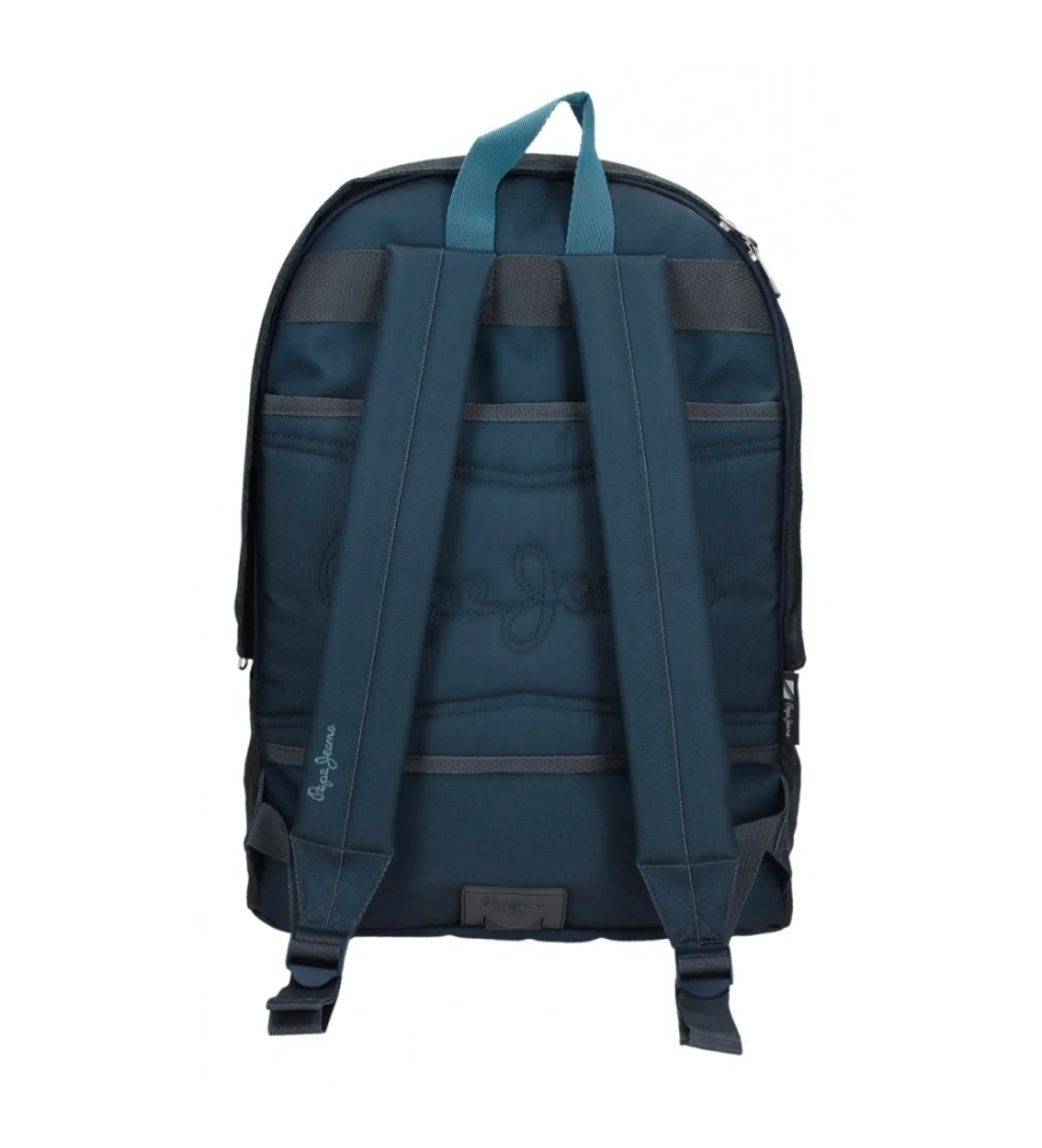 Mochila portaordenador Pepe Jeans Edmon dos compartimentos adaptable a carro marino