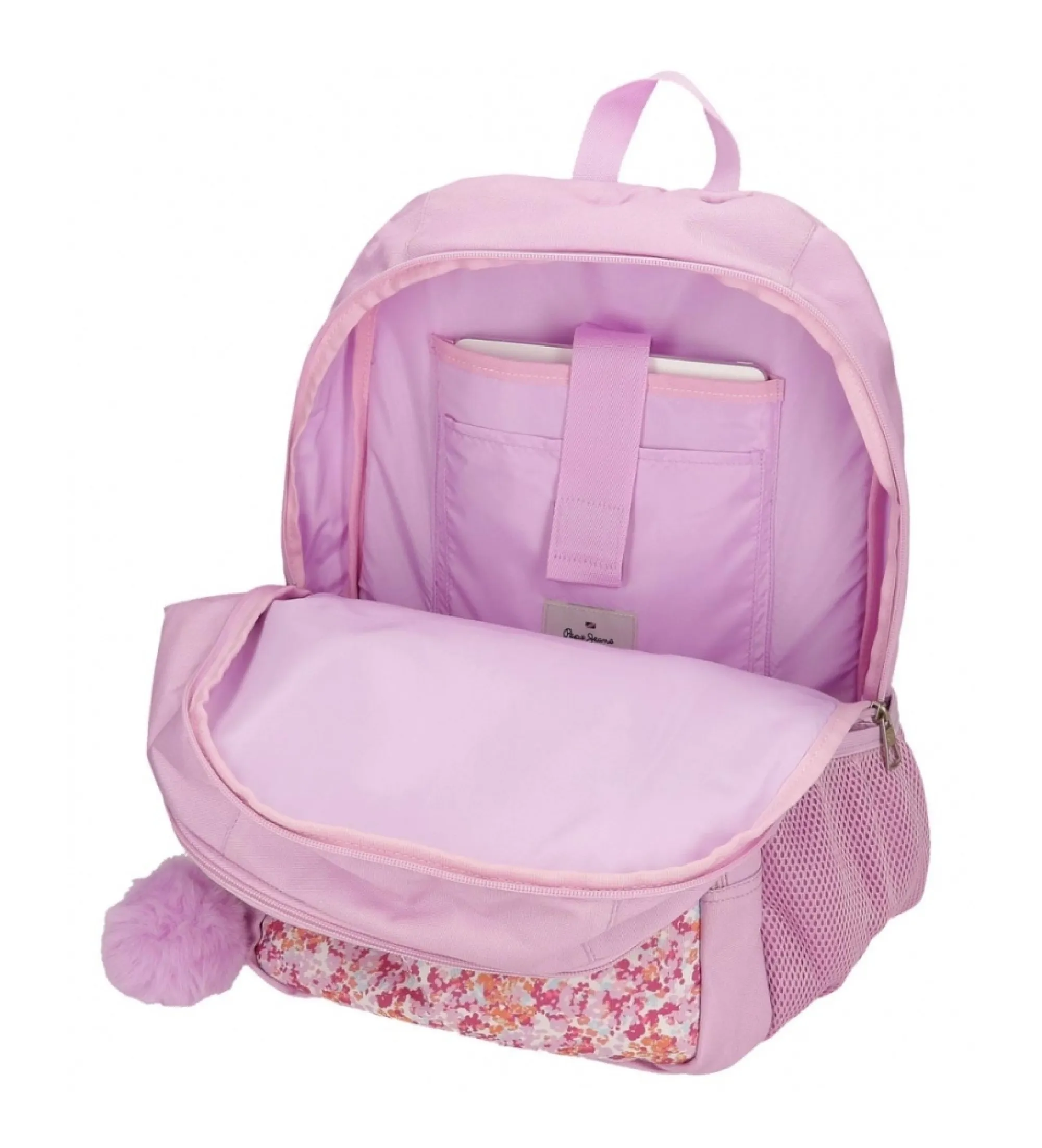 Mochila Sandra dos compartimentos 45 cm rosa