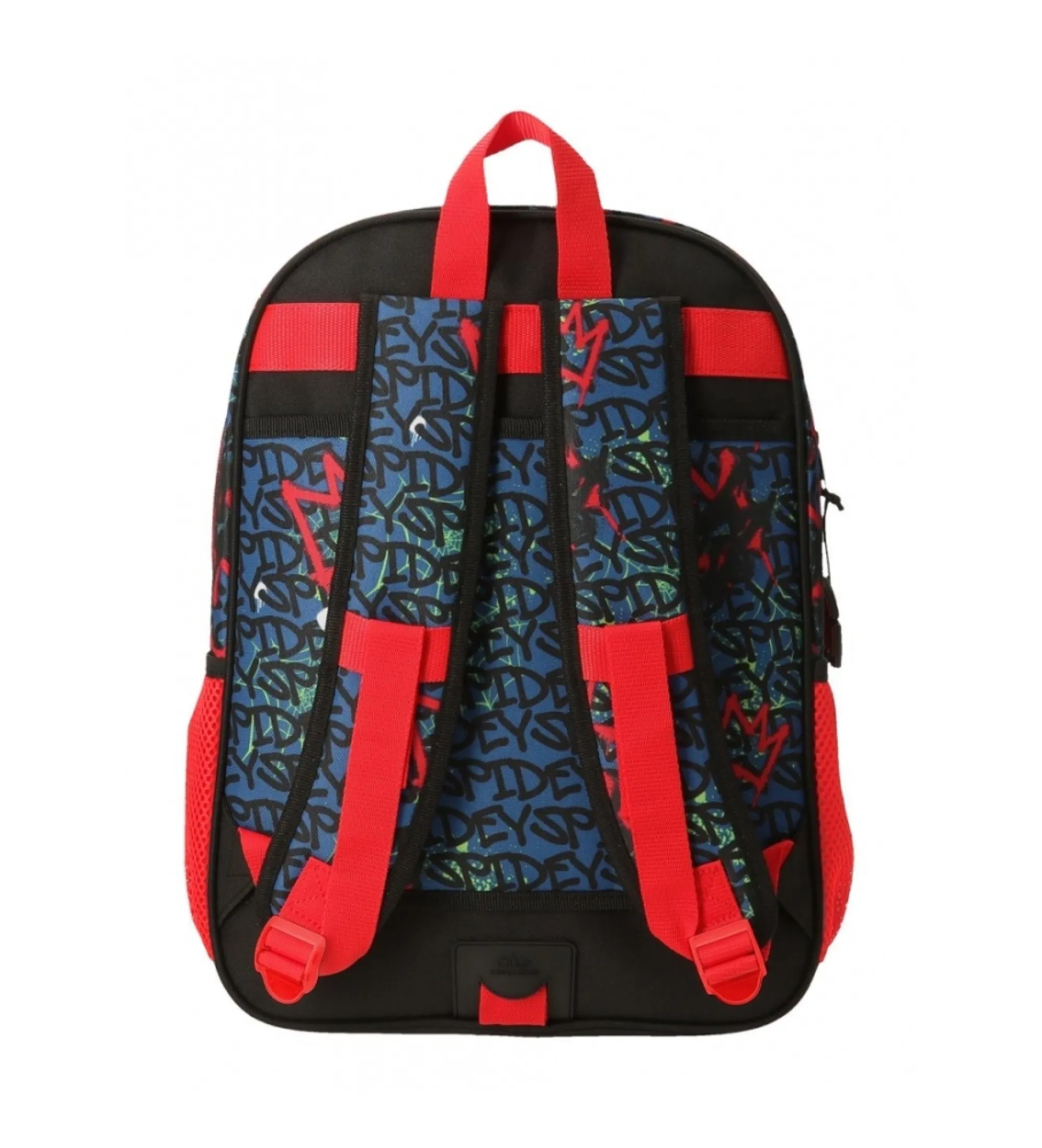 Mochila Spiderman urban dos compartimentos adaptable a carro rojo