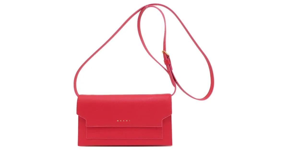 Monedero de PVC rojo Marni Roja 