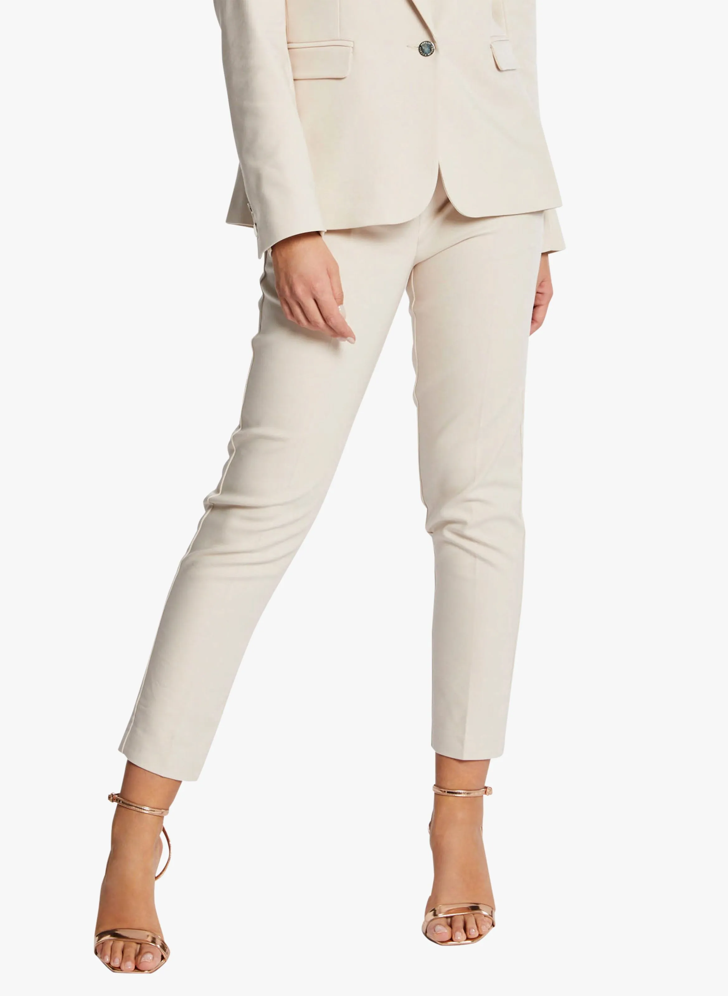 MORGAN PROSY.F  PANTALóN SLIM TOBILLERO EN BEIGE