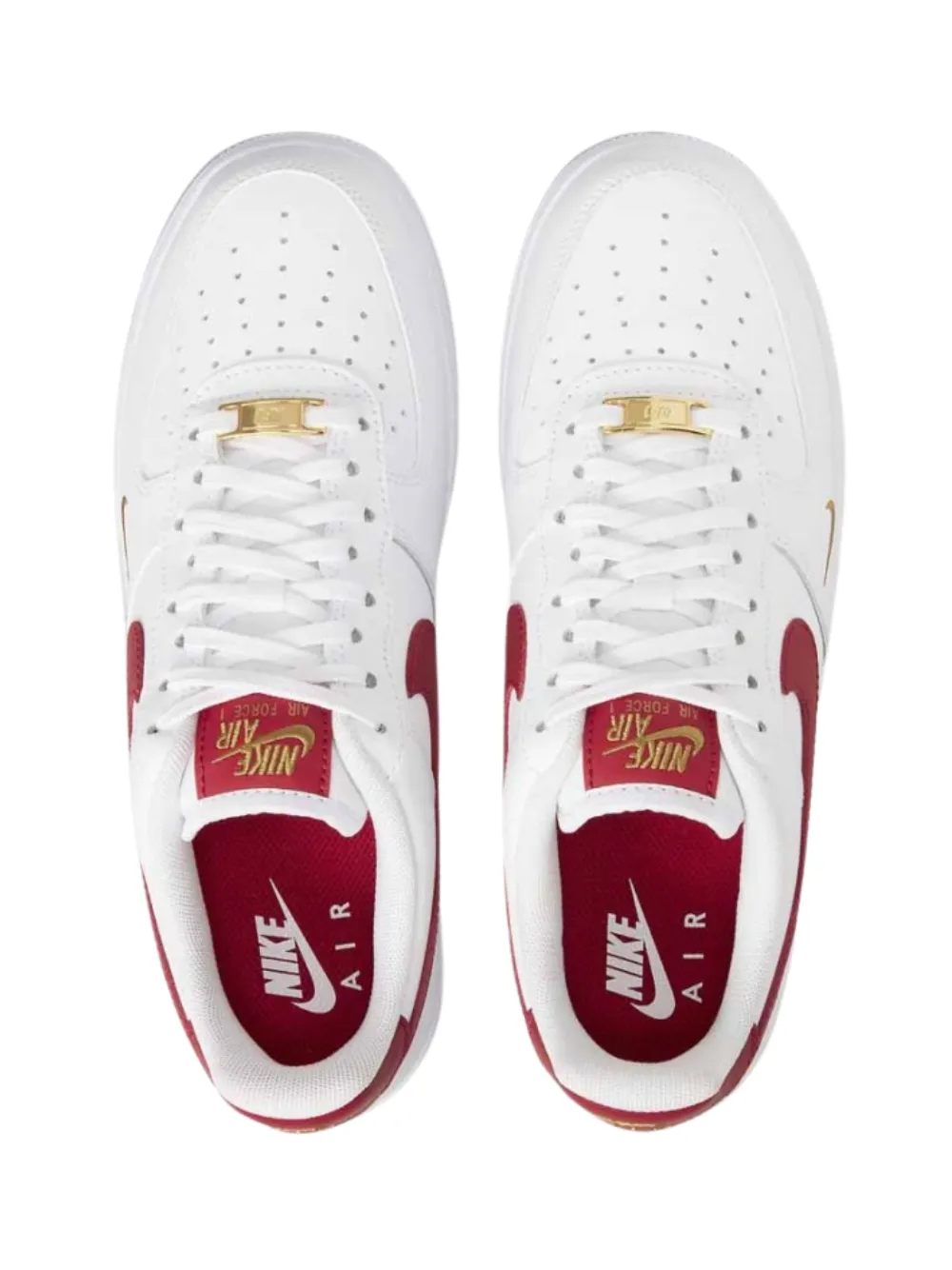 N370O Nike Air Force 1 07 Bajo Essential Blanco Gimnasio Rojo para Hombre y Mujer
