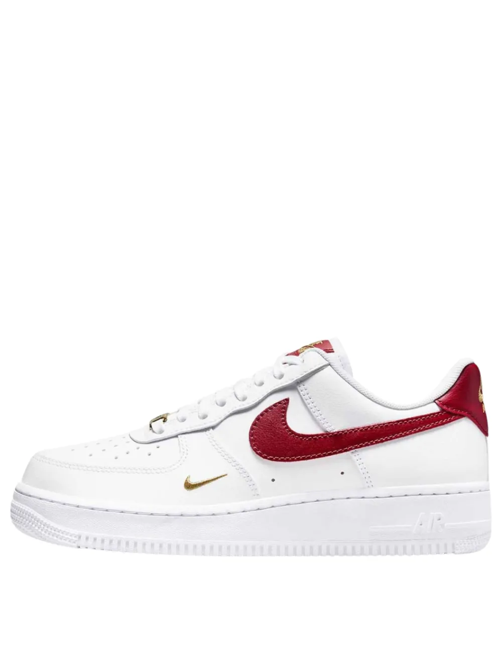 N370O Nike Air Force 1 07 Bajo Essential Blanco Gimnasio Rojo para Hombre y Mujer