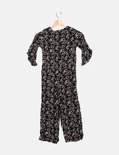 Name it Mono negro estampado floral