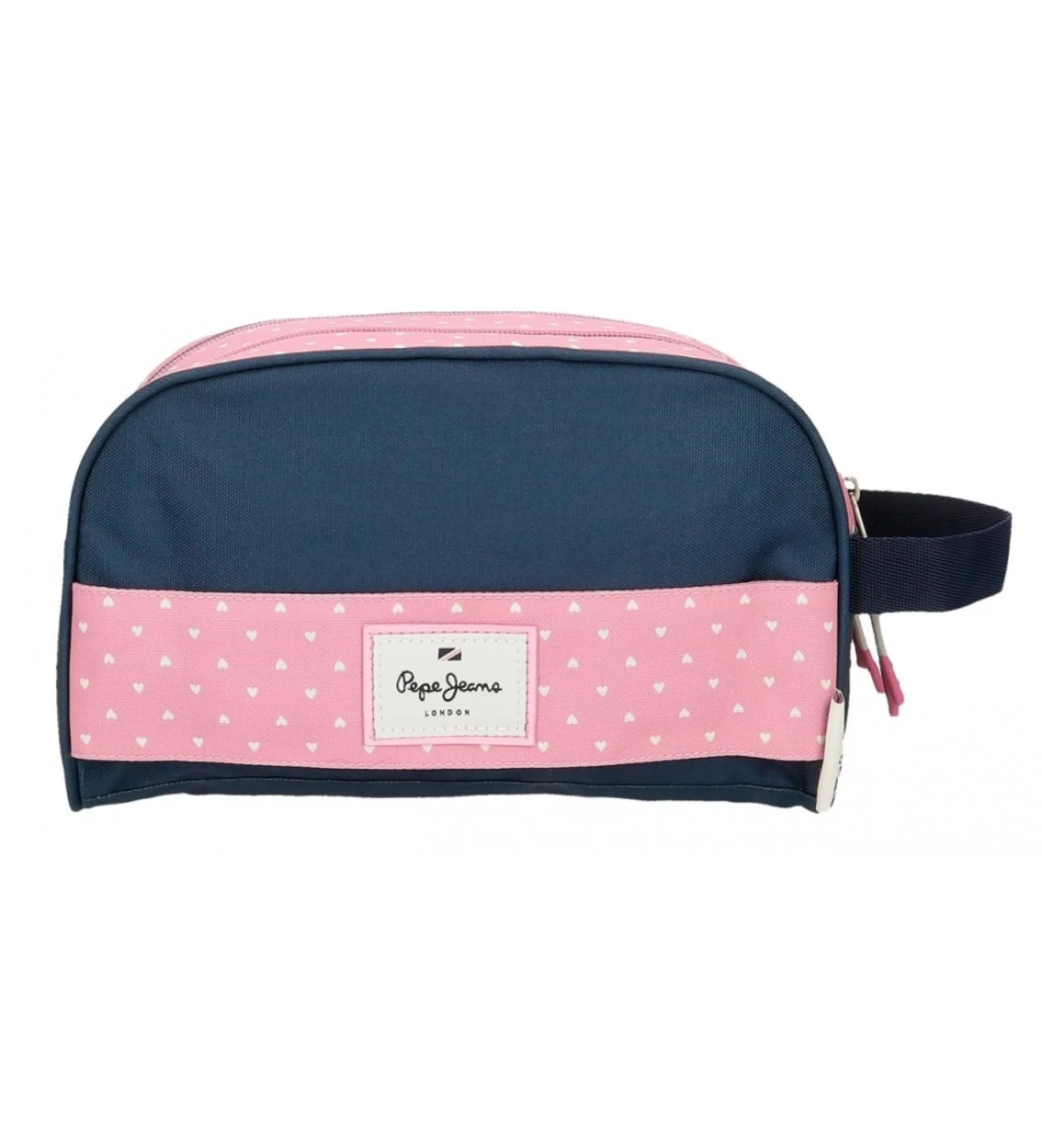 Neceser Pepe Jeans Noni denim dos compartimentos azul
