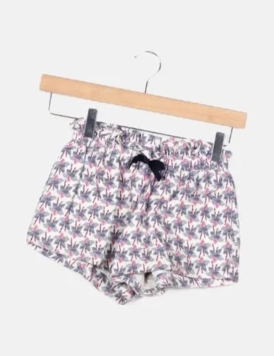 Neck & Neck Short blanco estampado floral