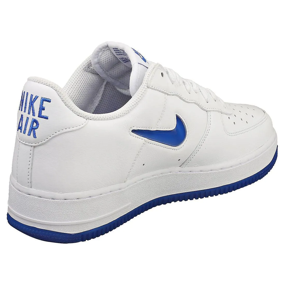 Nike Air Force 1 zapatillas de moda masculina Low Retro en blanco azul