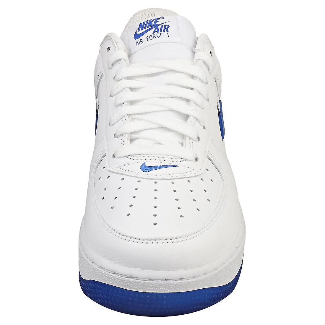 Nike Air Force 1 zapatillas de moda masculina Low Retro en blanco azul