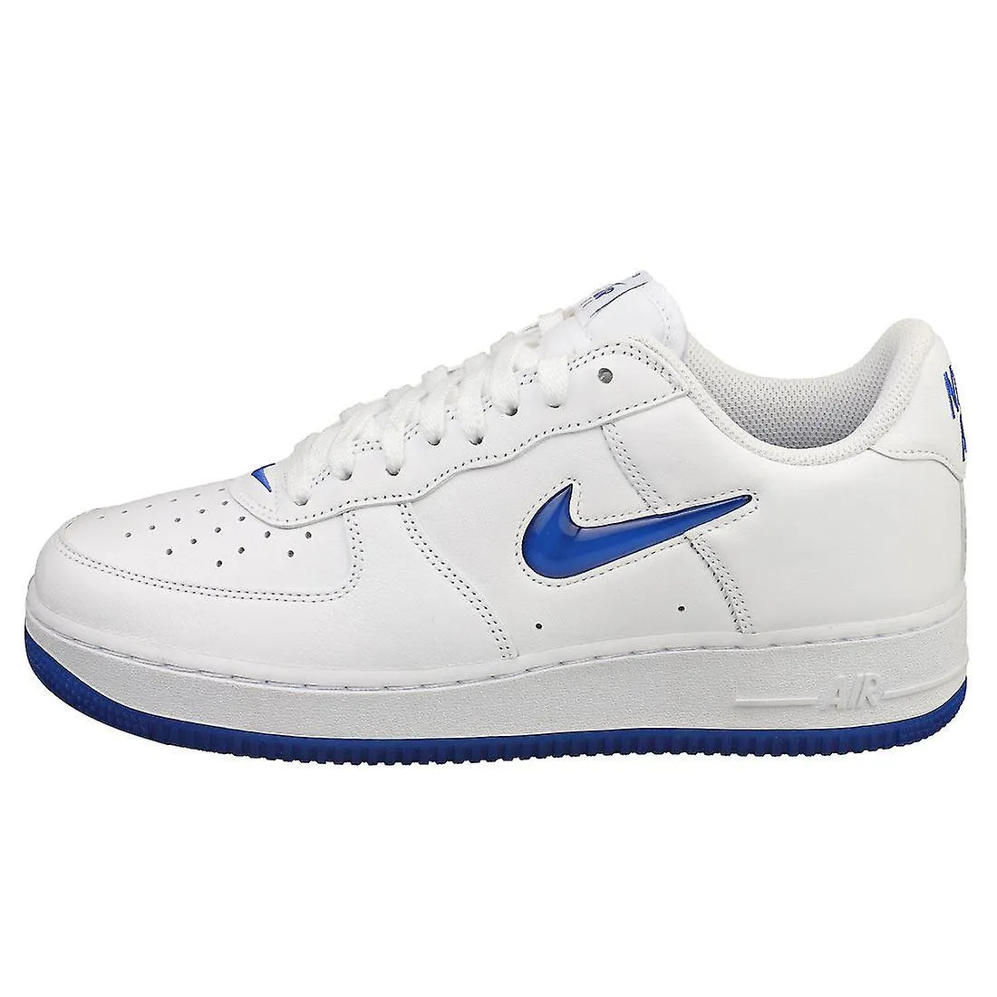 Nike Air Force 1 zapatillas de moda masculina Low Retro en blanco azul